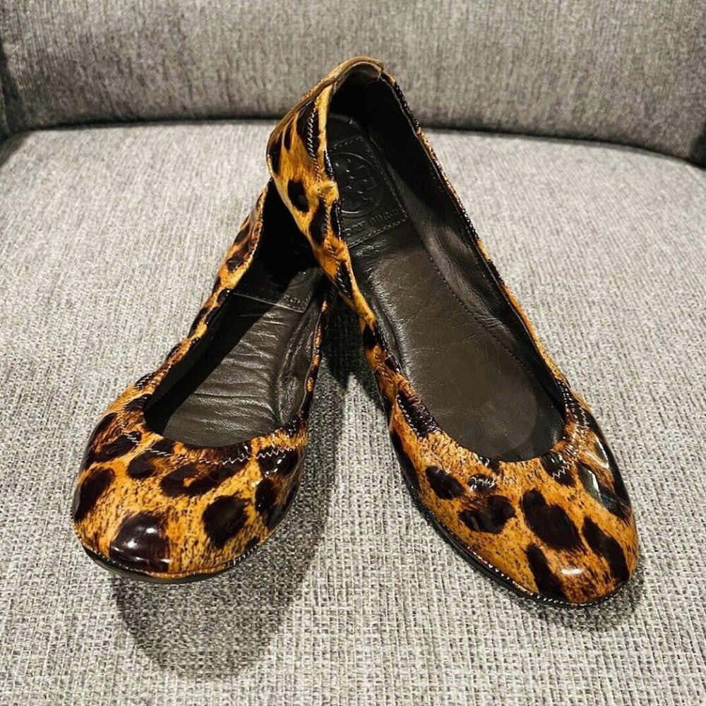 Tory Burch Animal Print Flats - Size 6